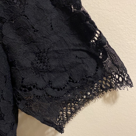 Chicive 2X Black Knee Length Dress with Lace Details - Picture 4 of 7